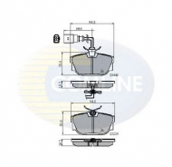 Комплект тормозных колодок COMLINE CBP11151