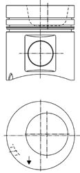 Поршень KOLBENSCHMIDT 40249600