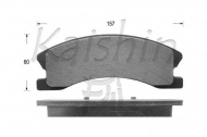Комплект тормозных колодок KAISHIN D10065