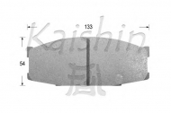 Комплект тормозных колодок KAISHIN D6015