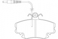 Комплект тормозных колодок WAGNER WBP21460A