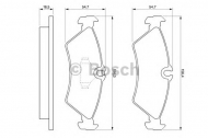 Комплект тормозных колодок BOSCH 0 986 424 219