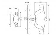 Комплект тормозных колодок BOSCH 0 986 424 234
