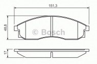 Комплект тормозных колодок BOSCH 0 986 424 340