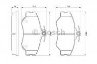 Комплект тормозных колодок BOSCH 0 986 424 368