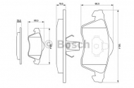 Комплект тормозных колодок BOSCH 0 986 424 402