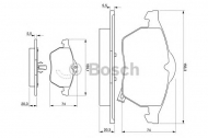 Комплект тормозных колодок BOSCH 0 986 424 461