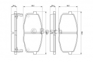 Комплект тормозных колодок BOSCH 0 986 424 811
