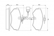 Комплект тормозных колодок BOSCH 0 986 460 948