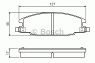 Комплект тормозных колодок BOSCH 0 986 460 960