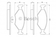 Комплект тормозных колодок BOSCH 0 986 460 986