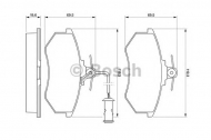 Комплект тормозных колодок BOSCH 0 986 466 693