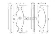 Комплект тормозных колодок BOSCH 0 986 468 570