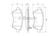 Комплект тормозных колодок BOSCH 0 986 494 129