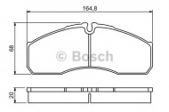 Комплект тормозных колодок BOSCH 0 986 494 266