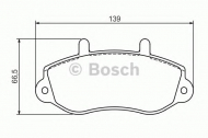 Комплект тормозных колодок BOSCH 0 986 494 288