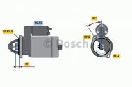Стартер BOSCH 0 986 018 250