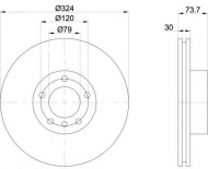 Тормозной диск HELLA PAGID 8DD 355 107-701