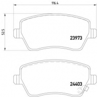 Комплект тормозных колодок HELLA PAGID 8DB 355 012-301
