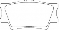 Комплект тормозных колодок ASVA AKDC-6247