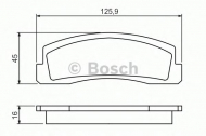 Комплект тормозных колодок BOSCH 0 986 494 462