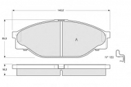 Комплект тормозных колодок PROCODIS FRANCE PF1380