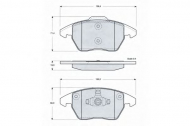 Комплект тормозных колодок PROCODIS FRANCE PF1438