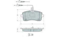 Комплект тормозных колодок PROCODIS FRANCE PF1467