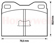 Комплект тормозных колодок BENDIX 571245B