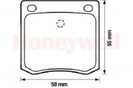 Комплект тормозных колодок BENDIX 572103B