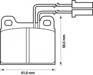 Комплект тормозных колодок BENDIX 571384B
