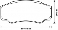 Комплект тормозных колодок BENDIX 573115B
