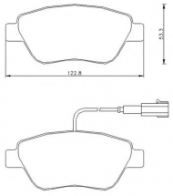 Комплект тормозных колодок BENDIX 573164B