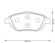 Комплект тормозных колодок BENDIX 573264B