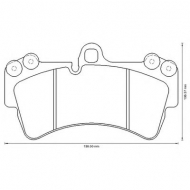 Комплект тормозных колодок BENDIX 573282B