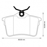 Комплект тормозных колодок BENDIX 573289B