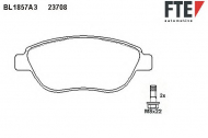 Комплект тормозных колодок FTE BL1857A3