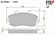 Комплект тормозных колодок FTE BL1688A1