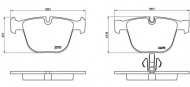 Комплект тормозных колодок BREMBO P 06 053