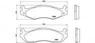 Комплект тормозных колодок BREMBO P 37 001