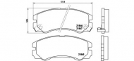 Комплект тормозных колодок BREMBO P 59 020