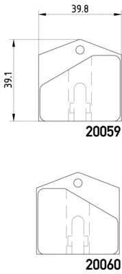 Комплект тормозных колодок MINTEX MGB709