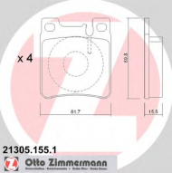 Комплект тормозных колодок ZIMMERMANN 21305.155.1