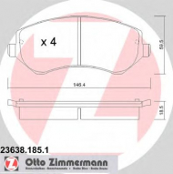 Комплект тормозных колодок ZIMMERMANN 23638.185.1