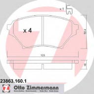 Комплект тормозных колодок ZIMMERMANN 23863.160.1
