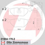 Комплект тормозных колодок ZIMMERMANN 21934.170.2