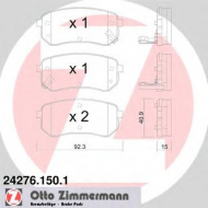 Комплект тормозных колодок ZIMMERMANN 24276.150.1