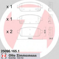 Комплект тормозных колодок ZIMMERMANN 25096.165.1