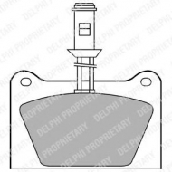 Комплект тормозных колодок DELPHI LP435