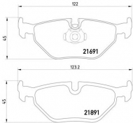 Комплект тормозных колодок HELLA 8DB 355 007-981